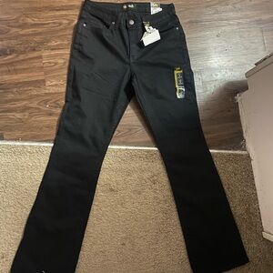 Black boot cut pants